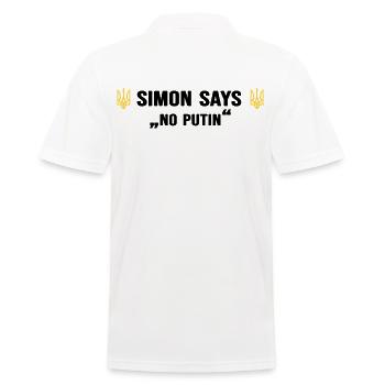 ukraine slava ukraini zelenskyi ukrainian noputin - Men's Polo Shirt - white - Back - Kai (181cm)