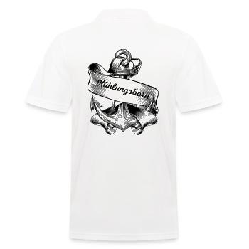 Kühlsborn Baltic Sea Resort Anker - Men's Polo Shirt - white - Back - Kai (181cm)