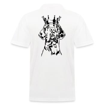 Chiens de la couronne de Dogue allemand Wilsigns - Polo Homme - blanc - Dos - Kai (181cm)