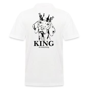 Magyar Vizsla Roi de tout Chiens Wilsigns - Polo Homme - blanc - Dos - Kai (181cm)