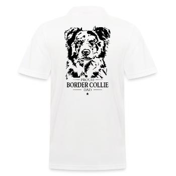 Border Collie Dad Hund Hunde Hundesport Wilsigns - Männer Poloshirt - Weiß - Hinten - Kai (181cm)