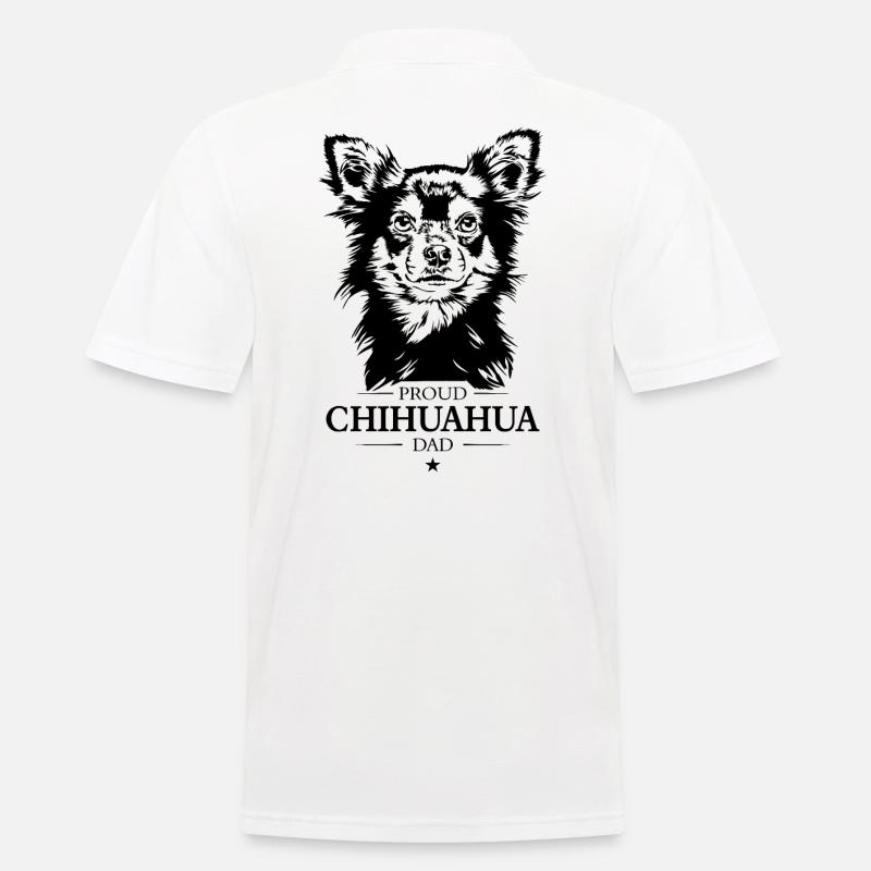 Chihuahua Dad Hunde Hund Wilsigns - Männer Poloshirt - Weiß