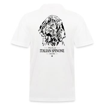 Italian Spinone Mom Hunde Hund Wilsigns - Männer Poloshirt - Weiß - Hinten - Kai (181cm)