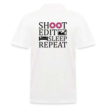 Funny Photographer Geschenk - Männer Poloshirt - Weiß - Hinten - Kai (181cm)