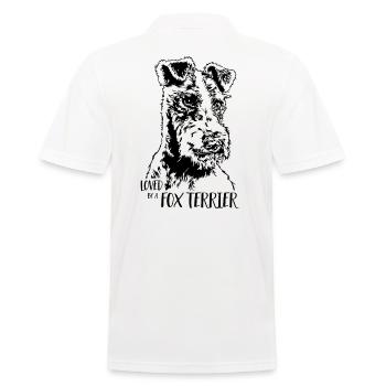Aimé par un chien Fox Terrier disant Wilsigns - Polo Homme - blanc - Dos - Kai (181cm)