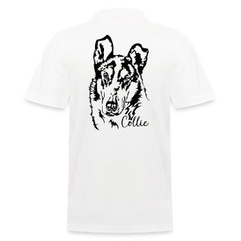 Collie à poil court Portrait chiens chien Wilsigns - Polo Homme - blanc - Dos - Kai (181cm)