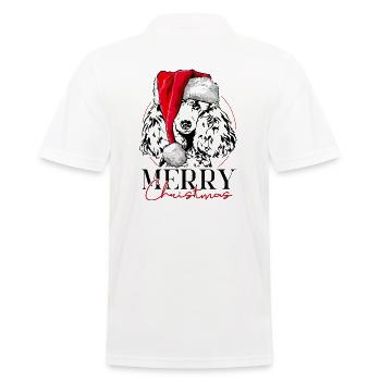 Père Noël CANICHE MINIATURE Joyeux Noël Chiens Wilsigns - Polo Homme - blanc - Dos - Kai (181cm)