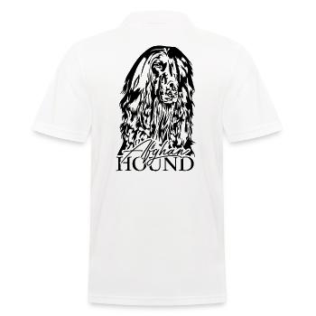 AFGHAN HOUND Portrait Wilsigns Chiens Chien - Polo Homme - blanc - Dos - Kai (181cm)