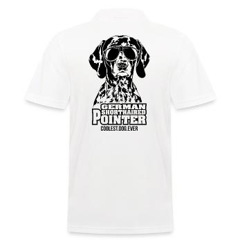 Pointer allemand à poil court chien le plus cool Wilsigns - Polo Homme - blanc - Dos - Kai (181cm)
