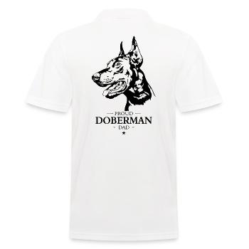 Doberman Papa Chien Chien Doberman Wilsigns - Polo Homme - blanc - Dos - Kai (181cm)
