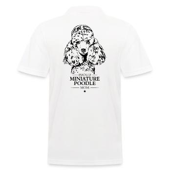 Miniature Poodle Mom Dog Miniature Poodle Wilsigns - Men's Polo Shirt - white - Back - Kai (181cm)