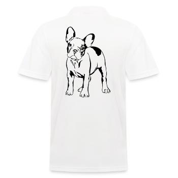 FRENCH BULLDOGGE - FRENCH BULLDOG steh - Men's Polo Shirt - white - Back - Kai (181cm)