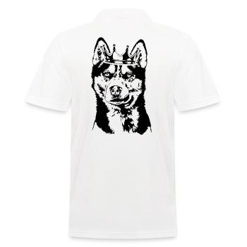 SIBERIAN HUSKY Crown Dogs Chien Wilsigns - Polo Homme - blanc - Dos - Kai (181cm)
