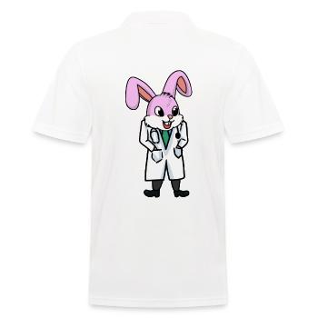 Doctor Doctors Hospital Rabbit Rabbit Children Child - Men's Polo Shirt - white - Back - Kai (181cm)