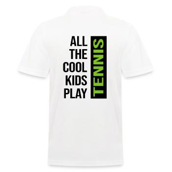 Tennis Tennis Match Joueur de tennis Match Ball - Polo Homme - blanc - Dos - Kai (181cm)