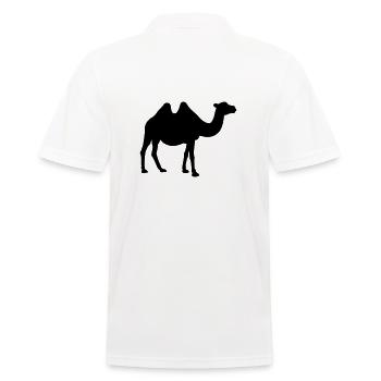 Camel Silhouette - Men's Polo Shirt - white - Back - Kai (181cm)
