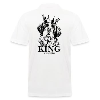 ST. Bernard King Chien Disant Chiens Wilsigns - Polo Homme - blanc - Dos - Kai (181cm)