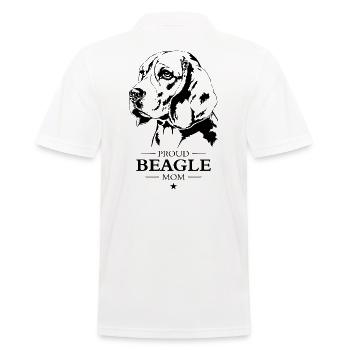 Beagle Mom Hunde Hund Wilsigns - Männer Poloshirt - Weiß - Hinten - Kai (181cm)