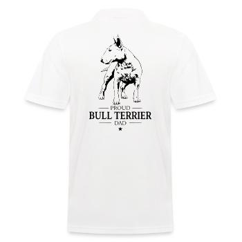 Bull Terrier Papa Bull Terrier Chien Chien Wilsigns - Polo Homme - blanc - Dos - Kai (181cm)