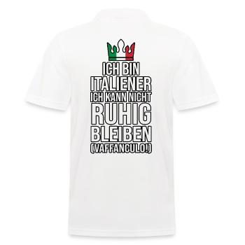 Italie Vaffanculo italien - Polo Homme - blanc - Dos - Kai (181cm)