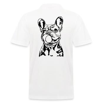 Bouledogues Français Chiens Chien Wilsigns - Polo Homme - blanc - Dos - Kai (181cm)