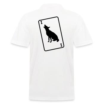 Hund Beifuß Hundefreund Hundewiese "Hund-Trumpf" - Männer Poloshirt - Weiß - Hinten - Kai (181cm)