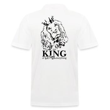 COCKER SPANIEL King Hundespruch Hunde Wilsigns - Männer Poloshirt - Weiß - Hinten - Kai (181cm)