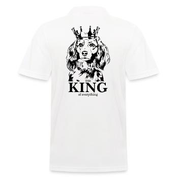 Nederlandse Kooikerhondje Roi de tout Hund - Polo Homme - blanc - Dos - Kai (181cm)