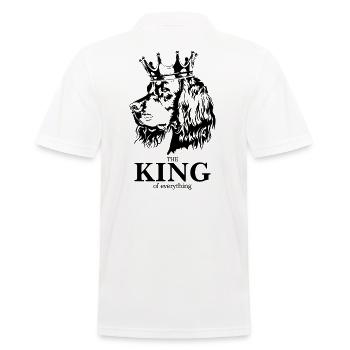 Gordon Setter King of everything Dog Wilsigns - Men's Polo Shirt - white - Back - Kai (181cm)