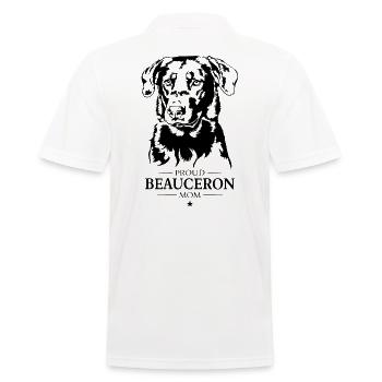 Beauceron Mom Dog Berger de Beauce Dogs Wilsigns - Men's Polo Shirt - white - Back - Kai (181cm)