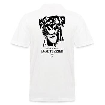 Jagdterrier Dad Hunde Hund Jagdhunde Wilsigns - Männer Poloshirt - Weiß - Hinten - Kai (181cm)