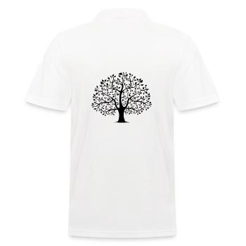 Baum - Männer Poloshirt - Weiß - Hinten - Kai (181cm)