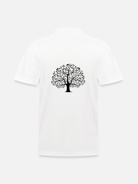 tree - Men's Polo Shirt - white