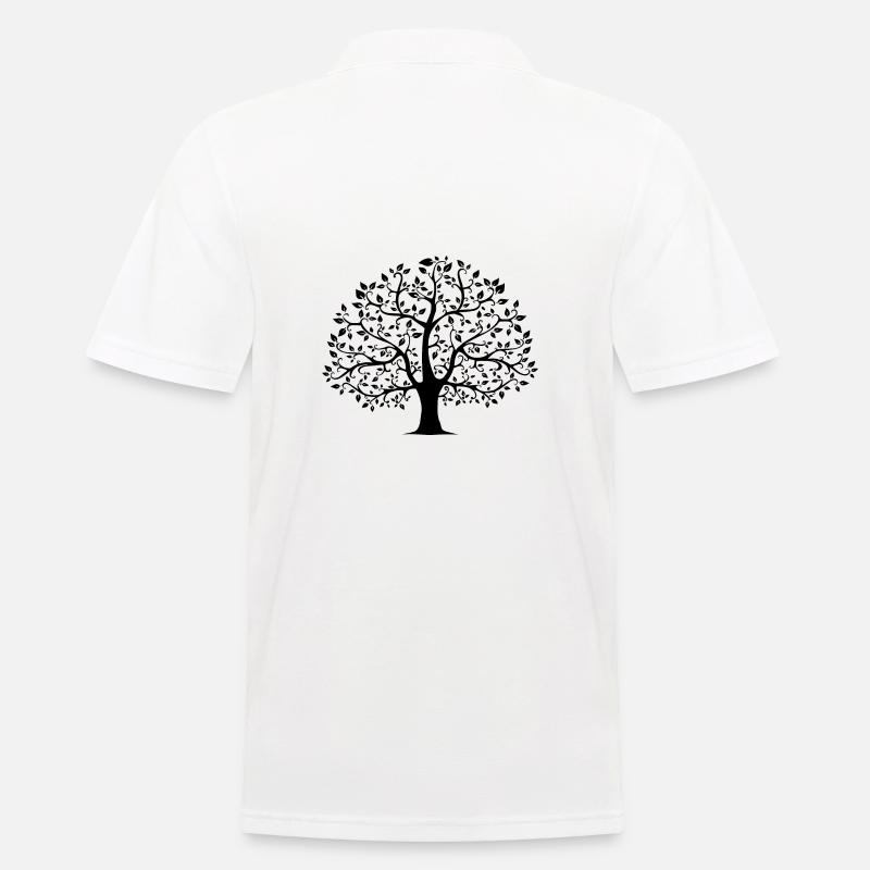 tree - Men's Polo Shirt - white