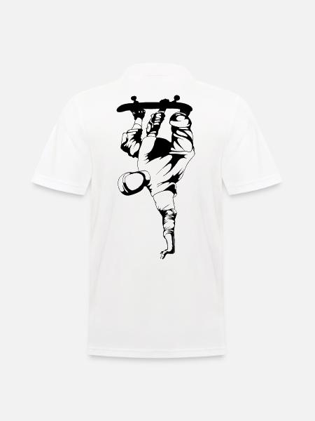 Skate skateboard - Men's Polo Shirt - white