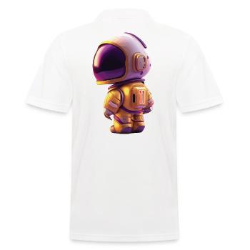 Space Kid Young Astronaut Birthday Eleven - Men's Polo Shirt - white - Back - Kai (181cm)
