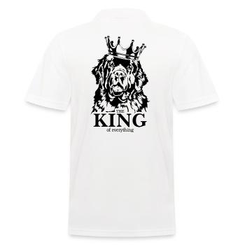 Terre-Neuve Roi de tout ce qui dit Chiens - Polo Homme - blanc - Dos - Kai (181cm)