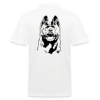 AKITA chien chien chien Wilsigns - Polo Homme - blanc - Dos - Kai (181cm)