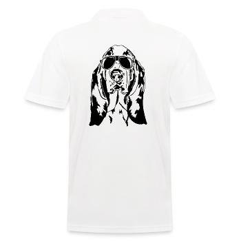 Basset Hound Lunettes de soleil Cool Dog Dog Wilsigns - Polo Homme - blanc - Dos - Kai (181cm)