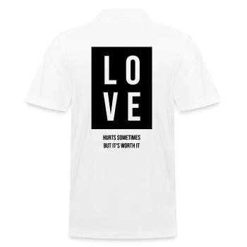 L’amour blesse le don - Polo Homme - blanc - Dos - Kai (181cm)