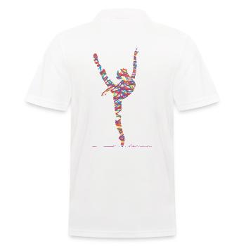 Ballet Dancing - Men's Polo Shirt - white - Back - Kai (181cm)