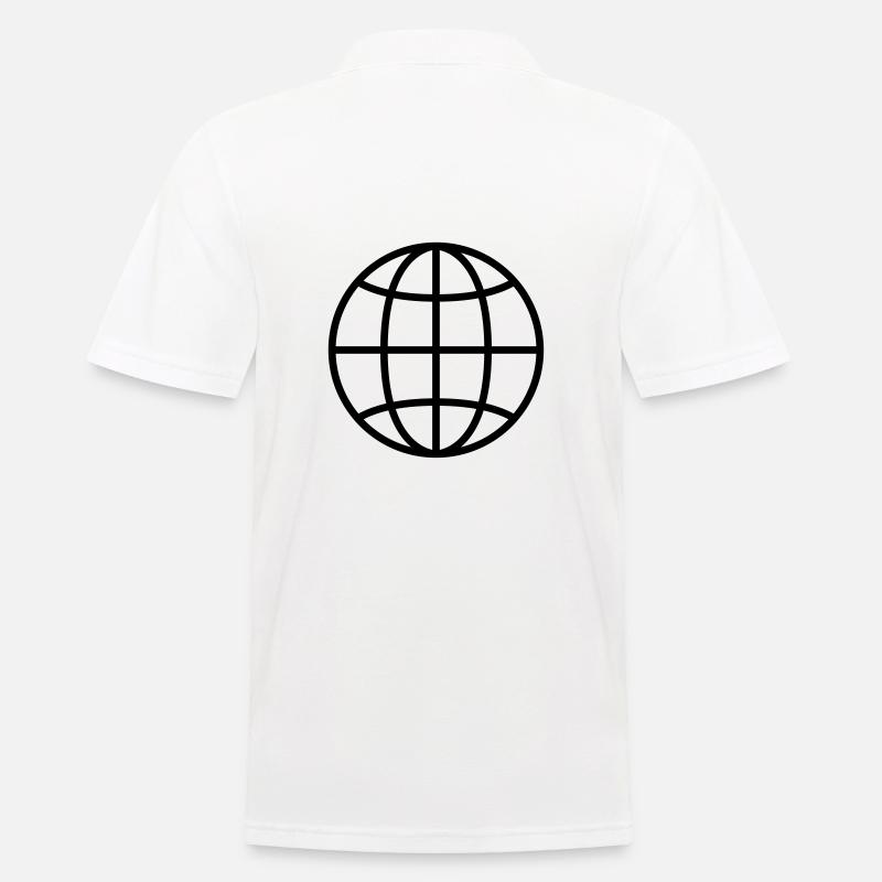 Internet - Männer Poloshirt - Weiß