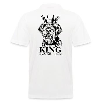Korthals Griffon Roi de tout chien - Polo Homme - blanc - Dos - Kai (181cm)