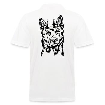 Kai Ken Krone Hunde Hund Wilsigns - Männer Poloshirt - Weiß - Hinten - Kai (181cm)