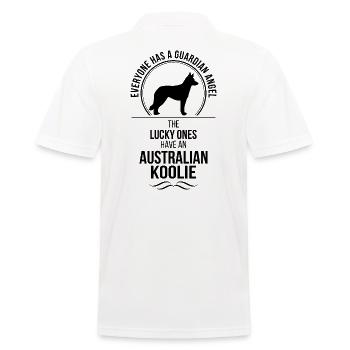 Australien Koolie ange gardien chiens Wilsigns - Polo Homme - blanc - Dos - Kai (181cm)