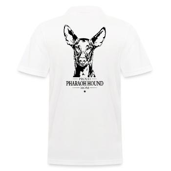 Pharaoh Hound Mom Dogs Pharaoh Dog Wilsigns - Men's Polo Shirt - white - Back - Kai (181cm)