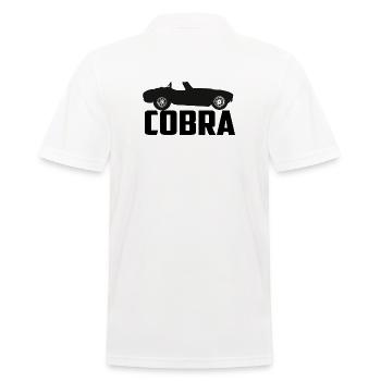Cobra - ultimate sports car - Men's Polo Shirt - white - Back - Kai (181cm)