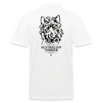 Australian Terrier Mom Hunde Hund Wilsigns - Männer Poloshirt - Weiß - Hinten - Kai (181cm)