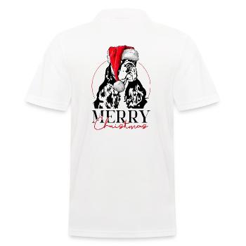 Père Noël American Cocker Spaniel Joyeux Noël Chien - Polo Homme - blanc - Dos - Kai (181cm)