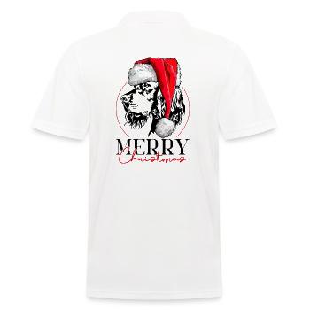 Père Noël Gordon Setter joyeux Noël chien Wilsigns - Polo Homme - blanc - Dos - Kai (181cm)